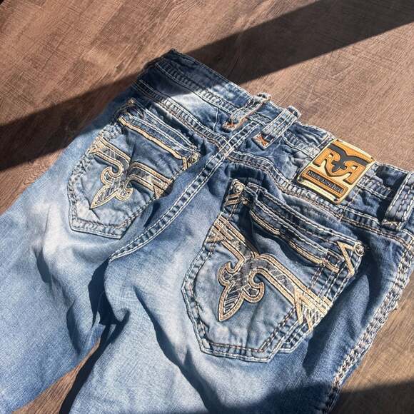 Rock Revival Other - Rock Revival Cashem Alternative Straight Jeans Size 32 Light Blue